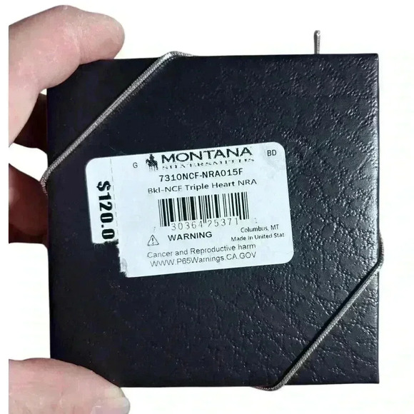 Montana Silversmiths NRA Women’s Triple Heart Buckle New In Box - Picture 6 of 6